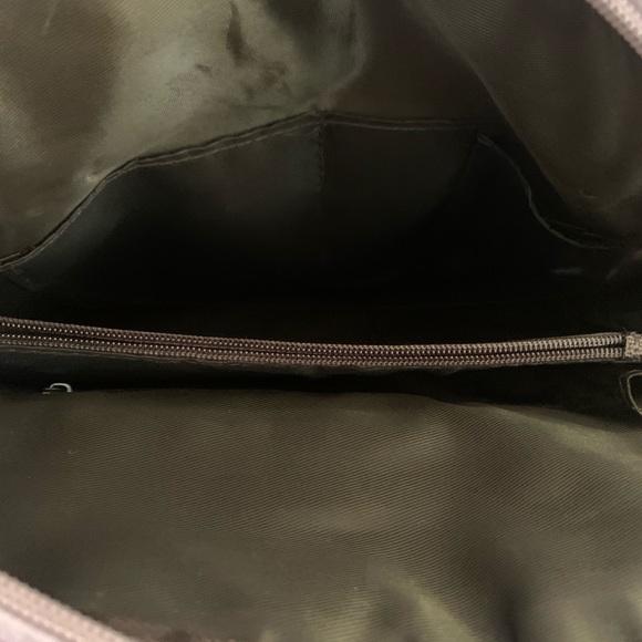 Purple Faux Leather Backpack with Modern Clasp - Picture 9 of 10